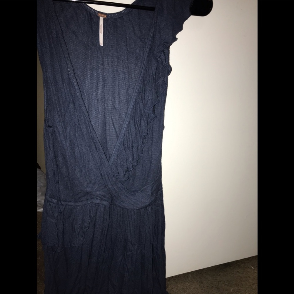 Blue free people top